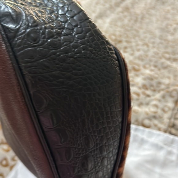 Brahmin EUC Kathleen leather and calf hair hobo bag - Picture 6 of 16